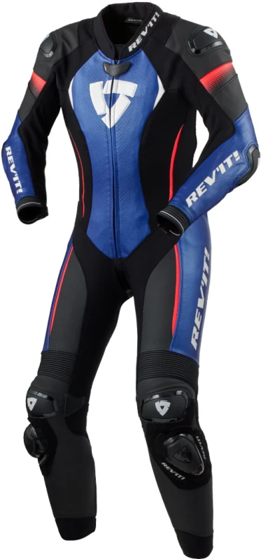 Image of REV'IT! Xena 4 Ladies One Piece Suit Black Blue Size 42