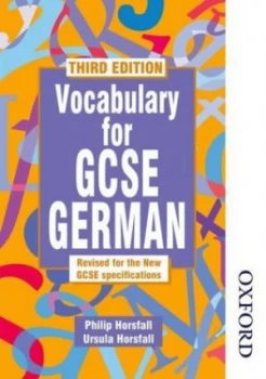 Image of Vocabulary for Gcse German by Philip Horsfall Paperback