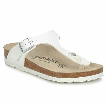 image of Birkenstock GIZEH womens Flip flops / Sandals (Shoes) in White