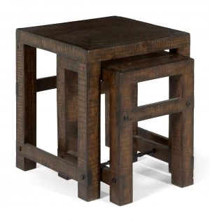 image of Linea Clifton Nest of Tables Brown