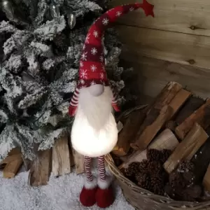 Image of 90cm Tall Christmas Gnome Gonk Nordic Decoration Red Snowflake Hat Standing
