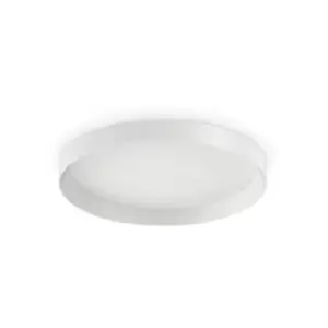 image of Ideal Lux Decorative Round Simple Flush White, 23000K