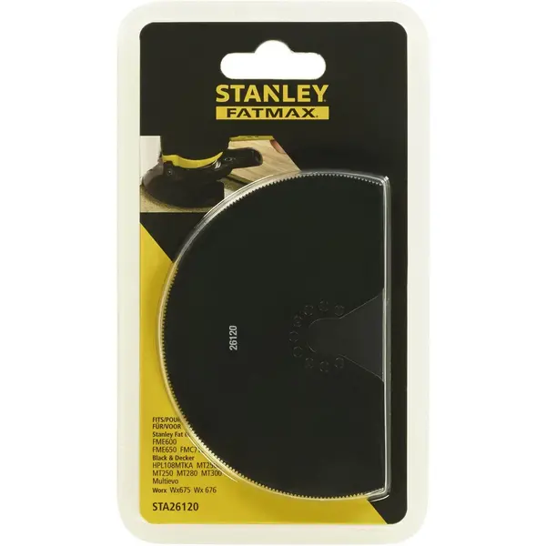 image of Stanley FatMax HSS Oscillating Multi Tool Segment Blade STA26120 Diameter: 100mm