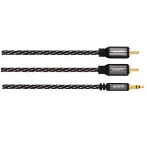 image of Avinity Audio cable 2 RCA plugs - 3.5mm stereo jack plug, 0.5 m