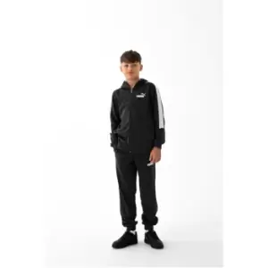 Puma Hooded Poly Tracksuit - Black