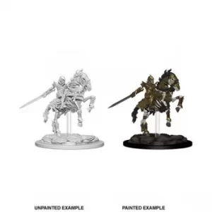 image of Dungeons & Dragons WizKids Pathfinder Deep Cuts Unpainted Miniatures: Skeleton Knight on Horse