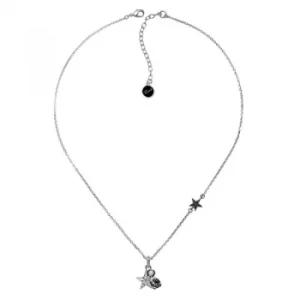 image of Ladies Karl Lagerfeld Silver Plated Eclectic Stud Necklace