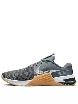 Image of Nike Metcon 8, Grey/White, Size 10, Men