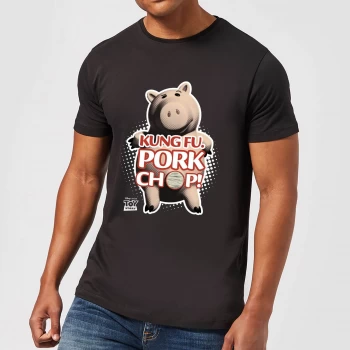 Image of Toy Story Kung Fu Pork Chop Mens T-Shirt - Black - 5XL