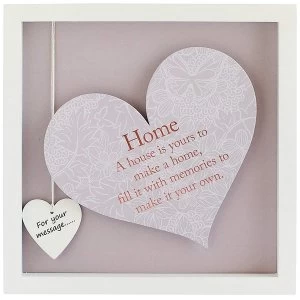 Image of Said with Sentiment Square Heart Frames Home