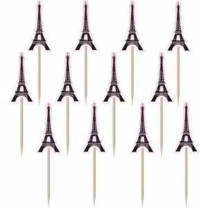 Image of A Day In Paris Eiffel Tower Shaped Food Picks (Pack Of 36)