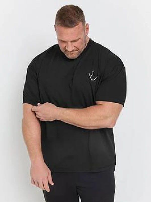 Image of BadRhino BadRhino Men 'Iron Never Lies' Printed T-Shirt in Black Size: X-Large Black XL Male 5063589212535