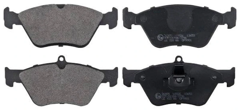 Image of A.B.S. 36805 Brake pad set prepared for wear warning indicator Brake Pad Set,disc brake (402)