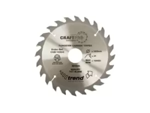 Image of Trend CSB/19024A Craft Saw Blade 190mm x 24 Teeth x 16mm