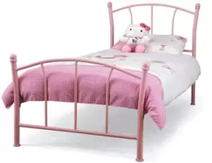 Image of Serene Penny 3ft Single Pink Metal Bed Frame