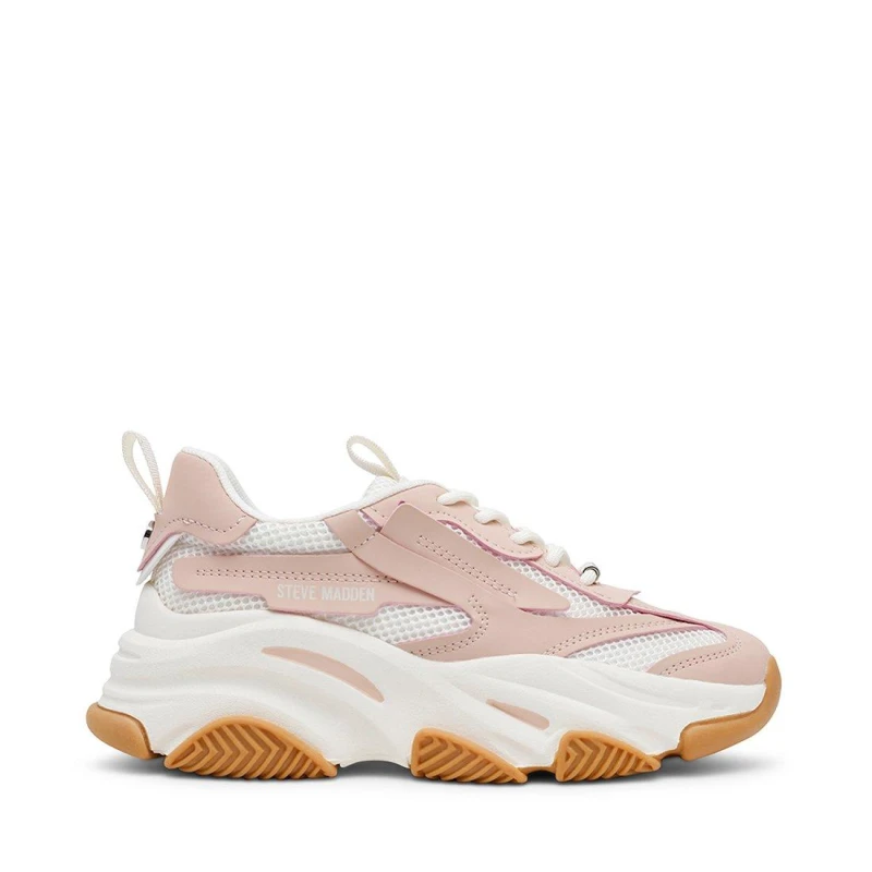 Image of Steve Madden Womens Possession Chunky Trainers Ballet Pink female 4 (37)