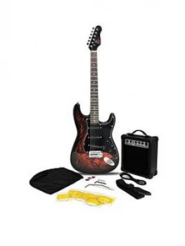 image of Rockjam Jaxville Custom Design Electric Guitar Package - Demon