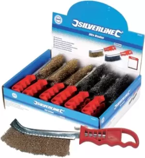 Image of Silverline Wire Brush Display Box 24pce - 24pce