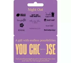 Image of YOU CHOOSE Night Out Gift Card - £25