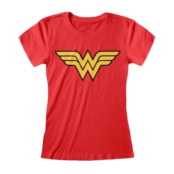 Image of DC Wonder Woman - Logo T-Shirt Womens XX-Large T-Shirt - Red