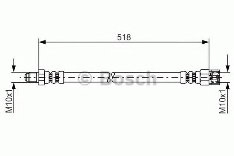Image of Brake hose Bosch 1 987 481 007