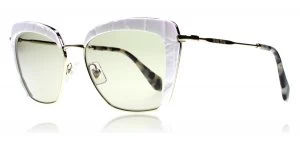 Image of Miu Miu MU52QS Sunglasses White / Gold 7S35J2 53mm