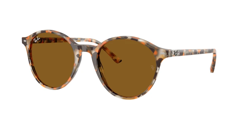 Image of Ray - Ban RB2230 BERNARD 135733 Unisex Sunglasses Acetate Grey Brown Pantos Normal Grey Sunglasses Unisex Acetate
