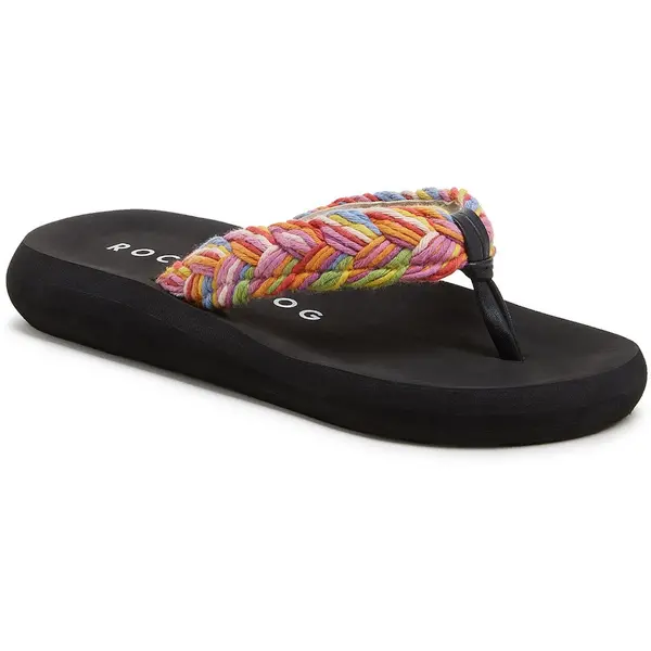 Image of Rocket Dog Womens Sunset Cord Braided Cord Flip Flop Sandals UK Size 4 (EU 37)