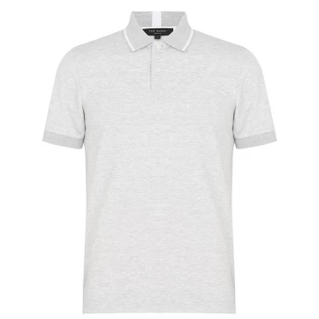 Image of Ted Baker Ellerby Stripe Polo Shirt - Grey