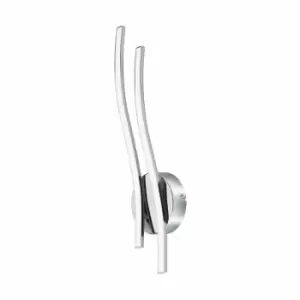 Image of Eglo Modern Interior Wall Light In Chrome With Led