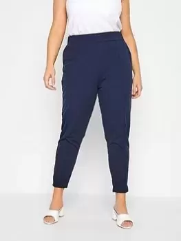 Image of Yours Tapered Trouser Navy, Blue, Size 16, Women