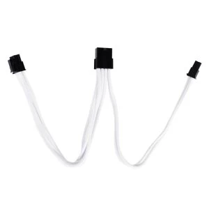 Image of Silverstone 8-pin PCIe 6 2 Pin 25cm PCIe Extension - White