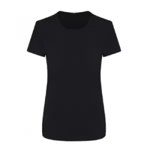 image of Ecologie Womens/Ladies Ambaro Recycled Sports T-Shirt (M) (Jet Black)