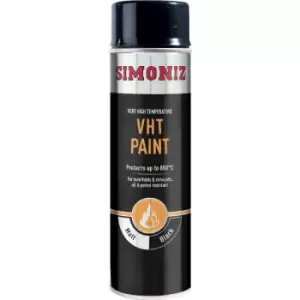 Image of Vht Flameproof Black Spray Paint 500ml - Simoniz