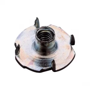 Image of Toolcraft Drive In Nuts Galvanised Steel M6 Pack Of 10