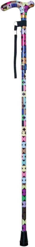 Image of Aidapt Folding Walking Stick Sixties Natural