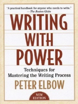 Image of Writing with Power by Peter Elbow Book