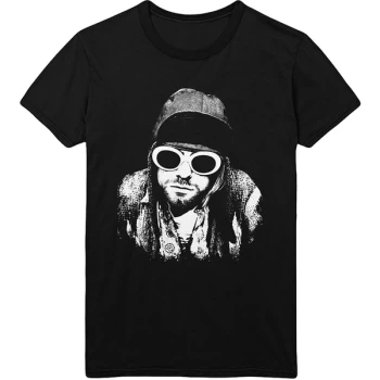 Kurt Cobain - One Colour Unisex Small T-Shirt - Black