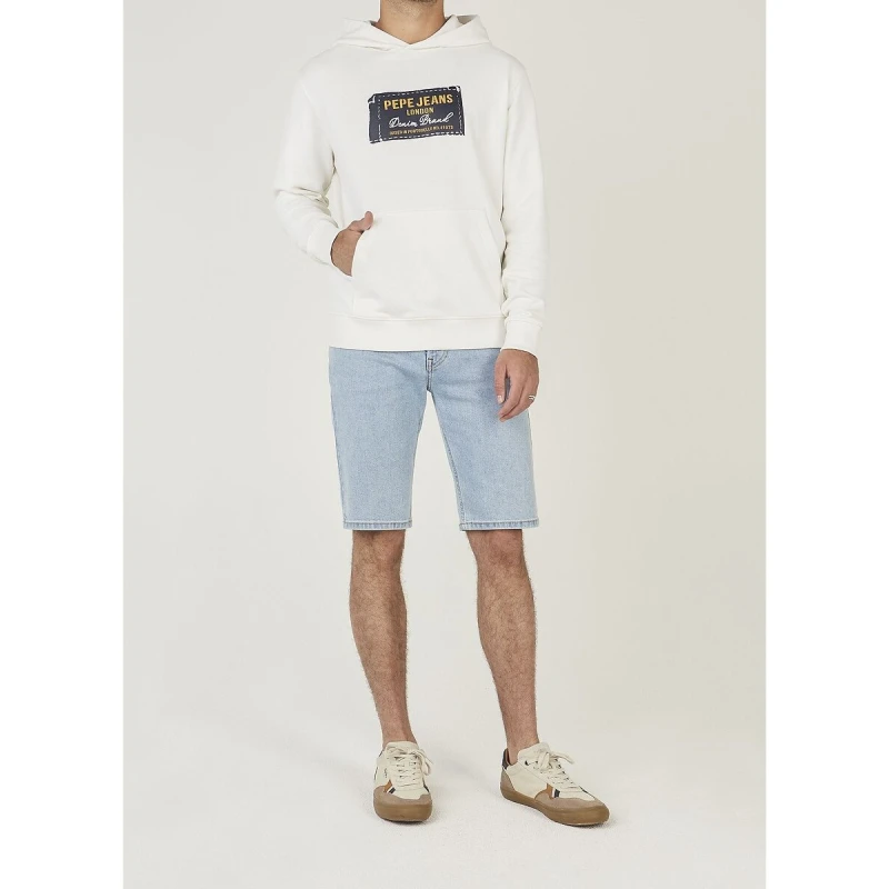 Image of Pepe Jeans Straight Denim Shorts Light Denim Denim W36