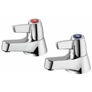 Image of Sandringham 21 Lever Head Bath Taps Pair - Chrome - Armitage Shanks