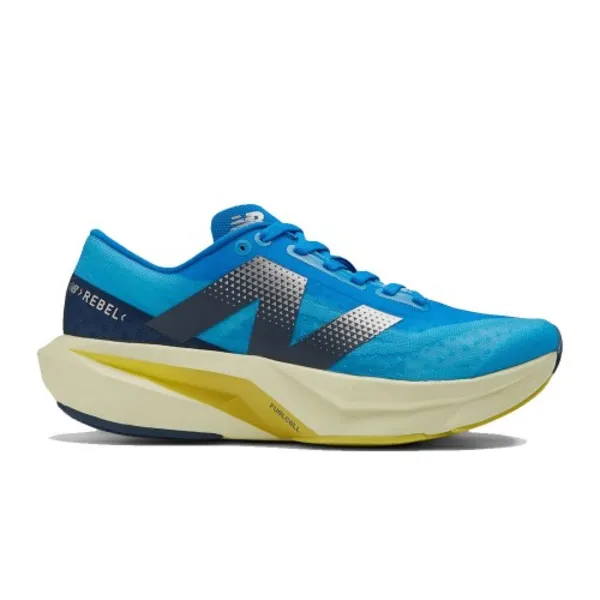 image of New Balance Balance FuelCell Rebel v4 Womens Running Trainers Fast Neutral Road Running Shoes 4 (36.5) Blue 21555218240