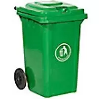Image of GPC Wheeled Bin LWB80Y_GREEN 80 L 78 x 54 x 47cm Green