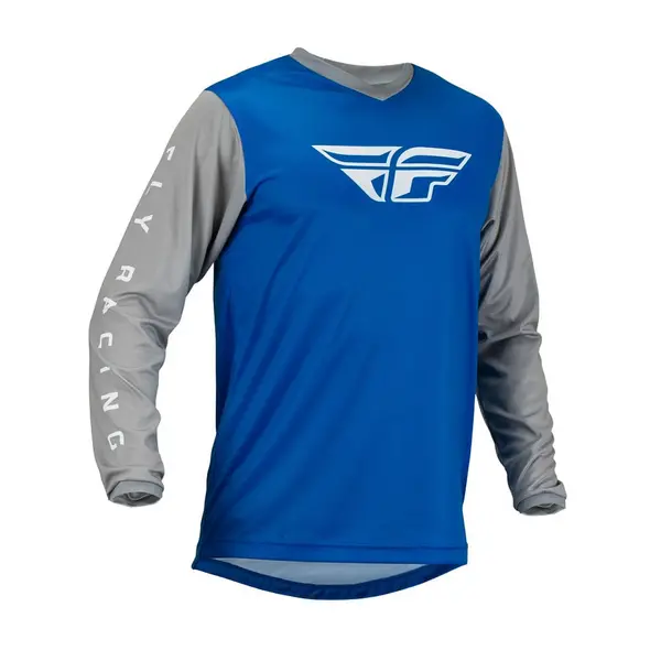 image of Fly Racing MX Jersey F-16 Blue Grey Size 2XL