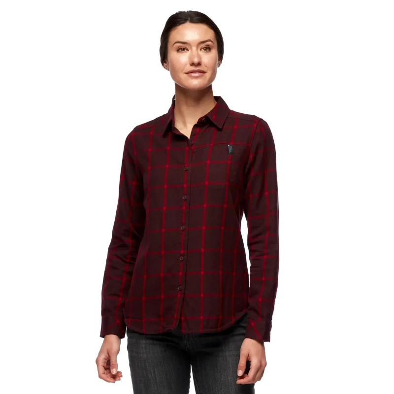 Image of Womens flannel shirt Black Diamond Serenity Rouge Female L