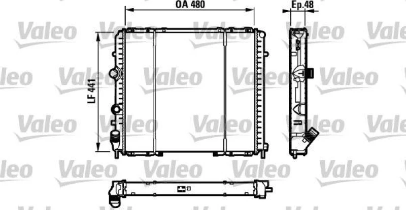 Image of Engine radiator VALEO 732072