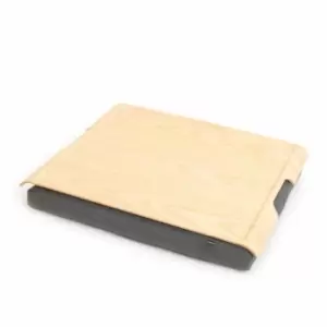 Image of Bosign Laptray Large Antislip Ash Wood Tray With Salt & Pepper Cushion