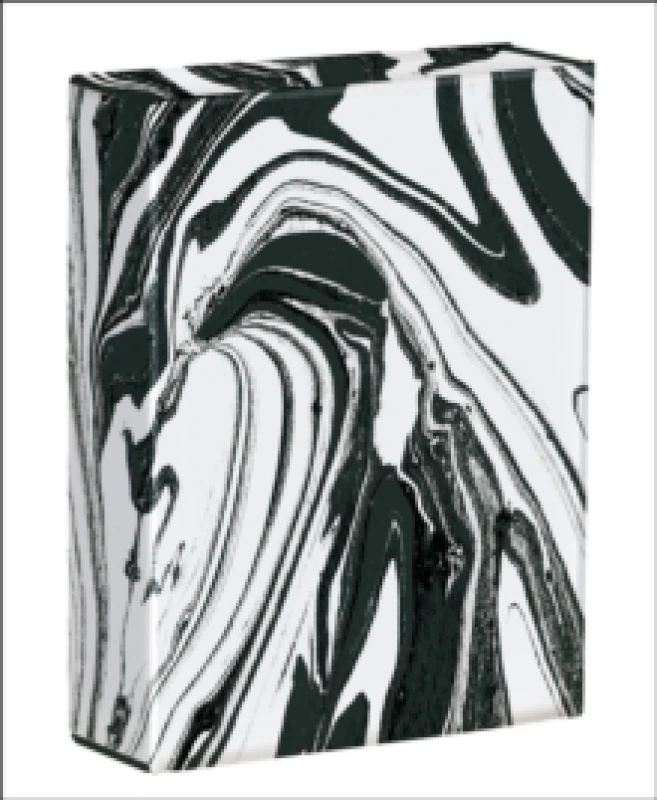 Image of Black and White Marble Playing Cards Cards