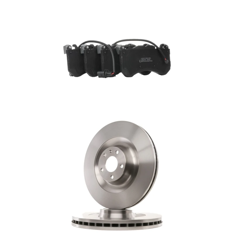 Image of RIDEX 3405B3191 Brake disc and pads set Brake Disc Type: internally vented, incl. wear warning contact Brake Set,disc brakes (3405)