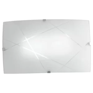 image of ALEXIA LED Flush Wall Light White 940lm 4000K 30x18cm