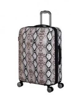 IT Luggage Sheen Medium Snake Print Suitcase